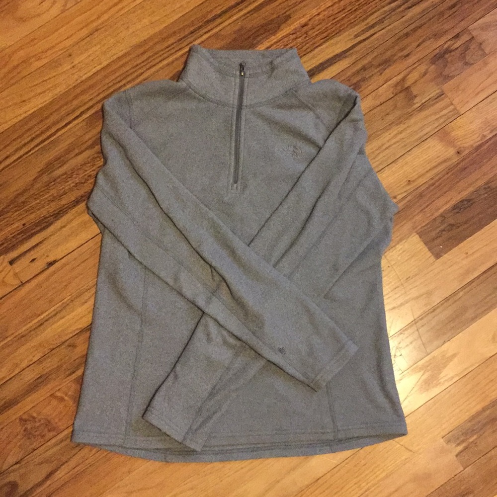 North face 3/4 zip pullover Women’s grey medium
